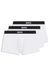 Three-pack of trunks in stretch cotton
