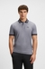 Cotton-piqué polo shirt with dot print