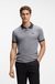 Cotton-piqué polo shirt with dot print