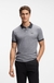Cotton-piqué polo shirt with dot print
