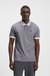 Cotton-piqué polo shirt with dot print