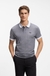 Cotton-piqué polo shirt with dot print
