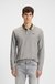 Polo shirt in cotton piqué with striped collar