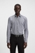Slim-fit shirt in easy-iron striped cotton