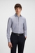 Slim-fit shirt in structured cotton
