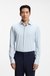 Slim-fit shirt in structured performance-stretch jersey