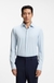 Slim-fit shirt in structured performance-stretch jersey