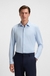 Slim-fit shirt in structured performance-stretch jersey