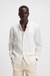 Slim-fit shirt in linen