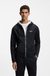 Cotton-terry hoodie with contrast zip