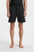 Drawstring shorts in cotton terry with tape trims