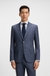 Slim-fit blazer in patterned stretch fabric