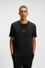 Stretch-cotton pyjama T-shirt with signature-stripe tape