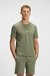 Stretch-cotton pyjama T-shirt with signature-stripe tape