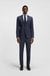 Regular-fit suit in micro-patterned virgin wool