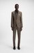 Slim-fit suit in micro-patterned virgin wool