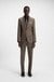 Slim-fit suit in micro-patterned virgin wool