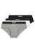 Three-pack of stretch-cotton briefs with logo waistbands