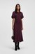 Keyhole-neckline dress in soft crepe