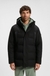 Water-repellent parka jacket with down filling