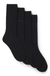 Four-pack of regular-length socks with branding