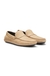 Nubuck-leather loafers with driver sole