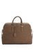 Grained-leather holdall with embossed logo