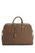 Grained-leather holdall with embossed logo
