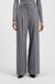 Regular-fit wide-leg trousers in soft flannel