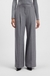 Regular-fit wide-leg trousers in soft flannel