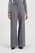 Regular-fit wide-leg trousers in soft flannel