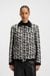 Regular-fit jacket in patterned feather tweed