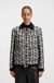 Regular-fit jacket in patterned feather tweed