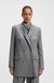 Regular-fit long-length blazer in soft flannel