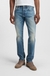 BECKHAM x BOSS slim-fit jeans in vintage-wash denim