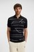 Slim-fit polo shirt in cotton with printed pattern