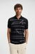 Slim-fit polo shirt in cotton with printed pattern