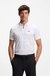 Slim-fit polo shirt in cotton with printed pattern