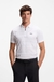 Slim-fit polo shirt in cotton with printed pattern