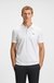 Stretch-cotton polo shirt with all-over print