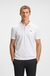 Stretch-cotton polo shirt with all-over print
