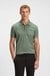 Stretch-cotton polo shirt with all-over print