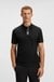 Paddy polo shirt with striped placket and logo