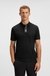 Paddy polo shirt with striped placket and logo