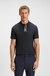 Paddy polo shirt with striped placket and logo