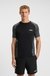 Slim-fit T-shirt in mesh jersey with contrast inserts
