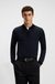 Mercerised-cotton polo shirt with two-tone structure