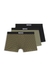 Three-pack of trunks in stretch cotton