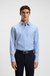 Regular-fit shirt in easy-iron striped cotton satin