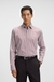 Regular-fit shirt in easy-iron striped cotton satin